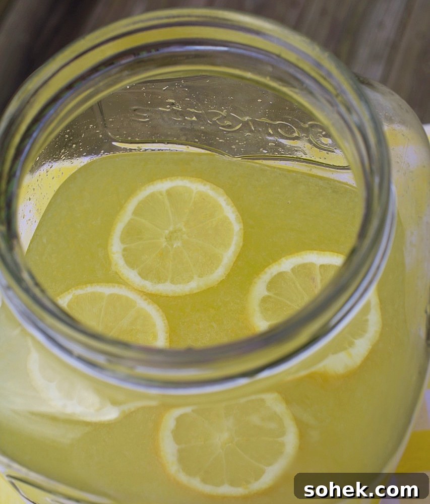 Homemade Lemonade.