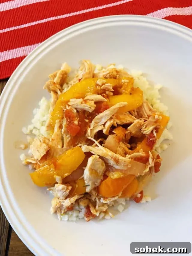 Keto Low-Carb Instant Pot Chicken Fajitas 9 serving of chicken fajitas in instant pot