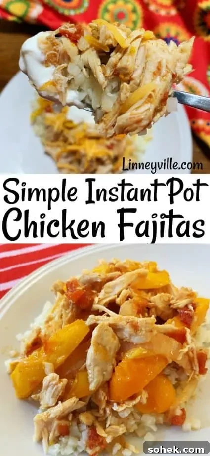 Keto Low-Carb Instant Pot Chicken Fajitas 10 chicken fajita over cauliflower rice