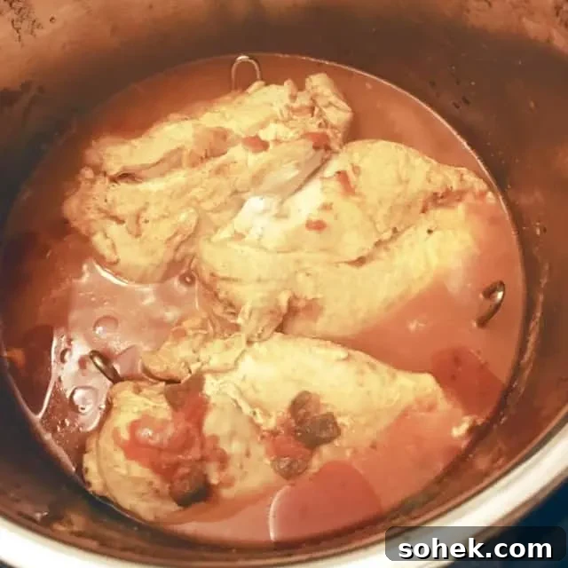 Keto Low-Carb Instant Pot Chicken Fajitas 3 chicken in instant pot