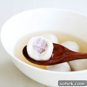 Taro Tang Yuan Recipe: Vegan & Gluten-Free Chinese Rice Balls 15 Taro Tang Yuan - Chinese Glutinous Rice Balls Recipe (Gluten Free, Vegan)