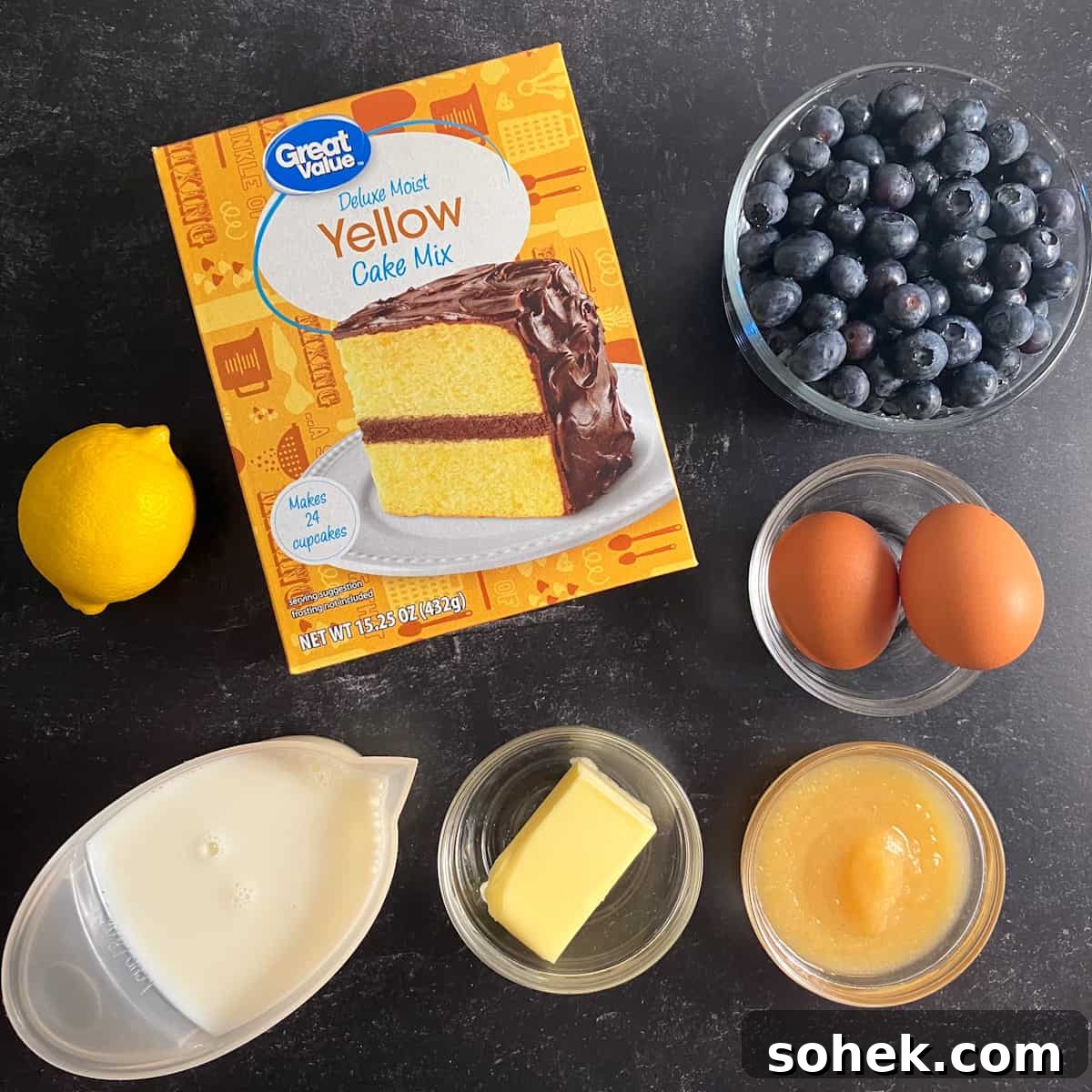 Blueberry Muffins Made with Cake Mix — Quick Muffin Recipe 3 cake mix blueberry muffin ingredients