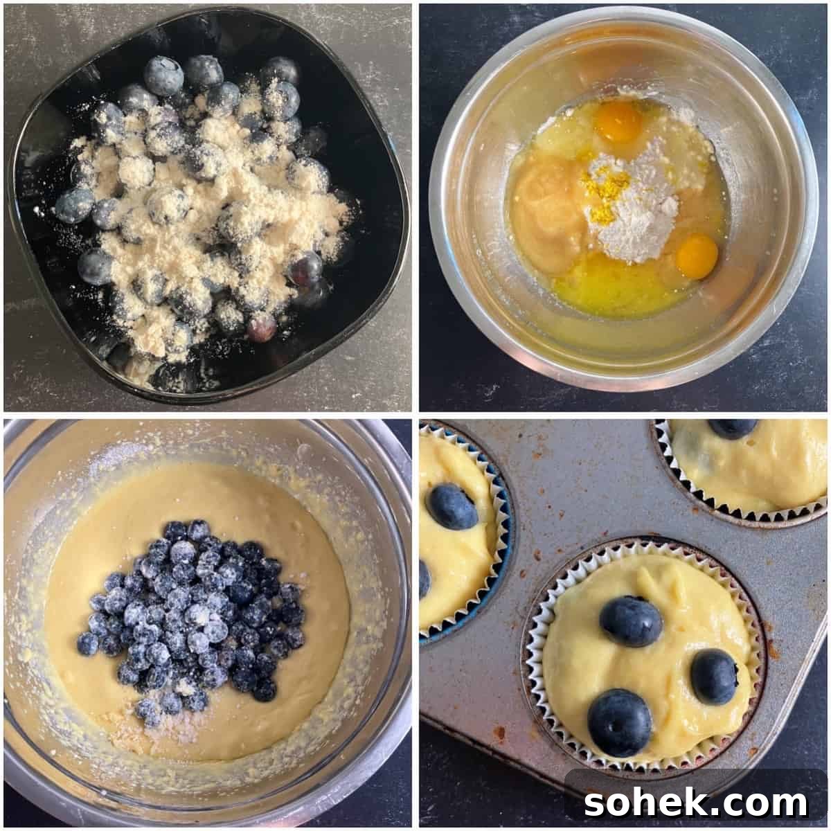 Blueberry Muffins Made with Cake Mix — Quick Muffin Recipe 4 how to make blueberry muffins with cake mix