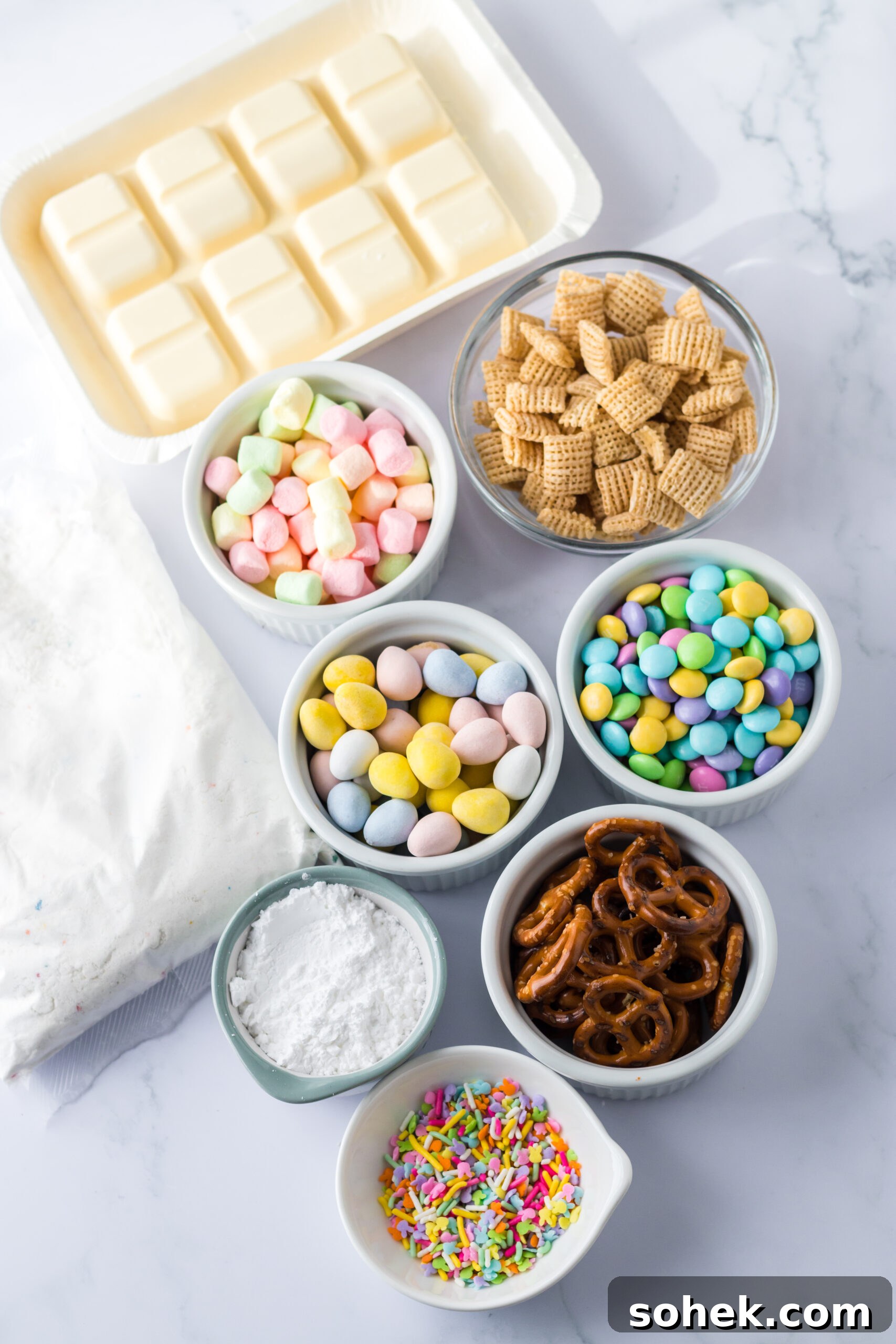 Bunny Munch: Crunchy Carrot Snacks for Pet Rabbits 5 Overhead shot of ingredients needed for this recipe.