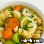 Soup With Vegetables and Pasta - Featured Image
