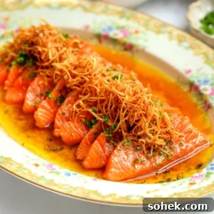 Yuzu Ponzu Salmon Crudo Recipe: Citrus-Marinated Raw Salmon 5 Thinly sliced salmon crudo dressed in a citrusy yuzu ponzu and topped with crispy parsnips and fresh chives.