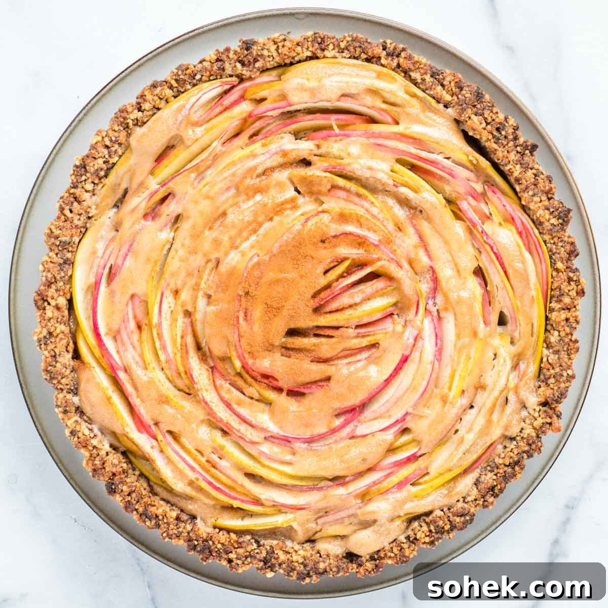 Apple Walnut Tart with Creamy Vegan Cashew Custard Recipe 19 img 28178 18
