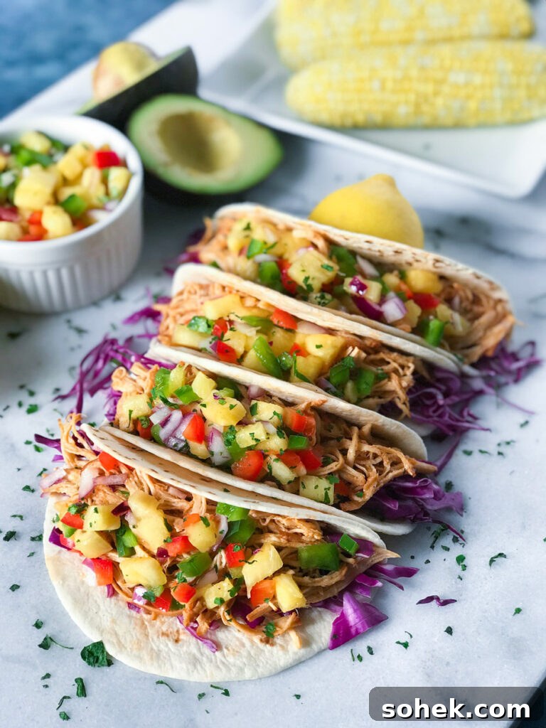 Shredded BBQ Chicken Tacos Shredded BBQ Chicken Tacos