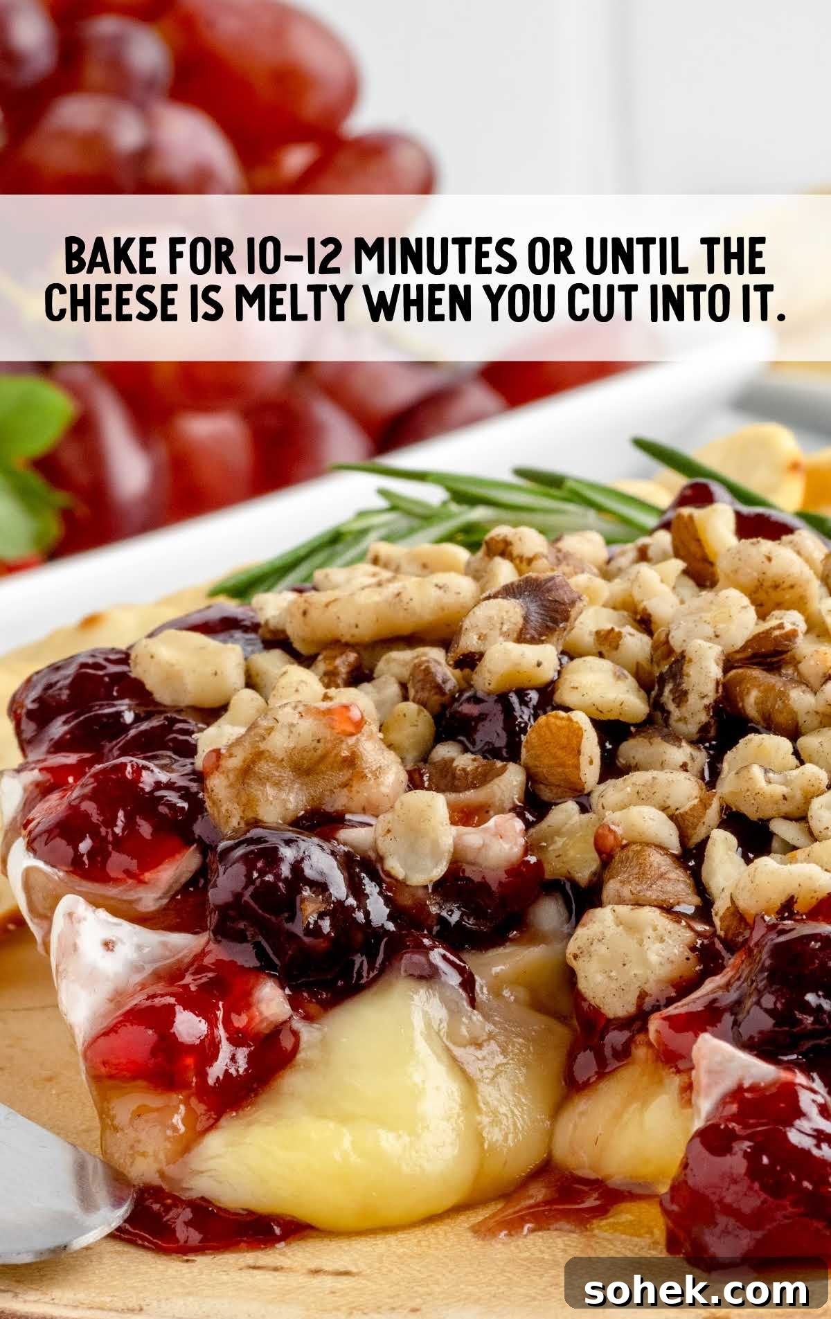 Baked Brie with Jam: Gooey Appetizer Recipe for Entertaining 6 baked brie baked until the cheese is melted