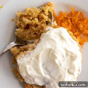 Moist Carrot Mug Cake Recipe Ready in Minutes 16 overhead shot of cream cheese icing