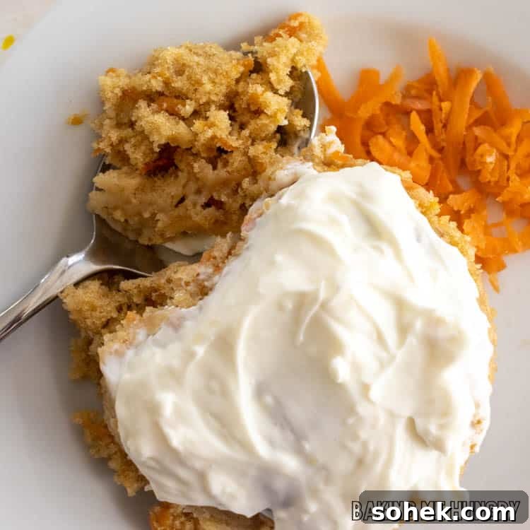 Moist Carrot Mug Cake Recipe Ready in Minutes 3 Sliced mug cake
