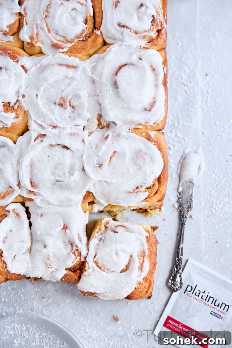 Overnight Brioche Cinnamon Rolls