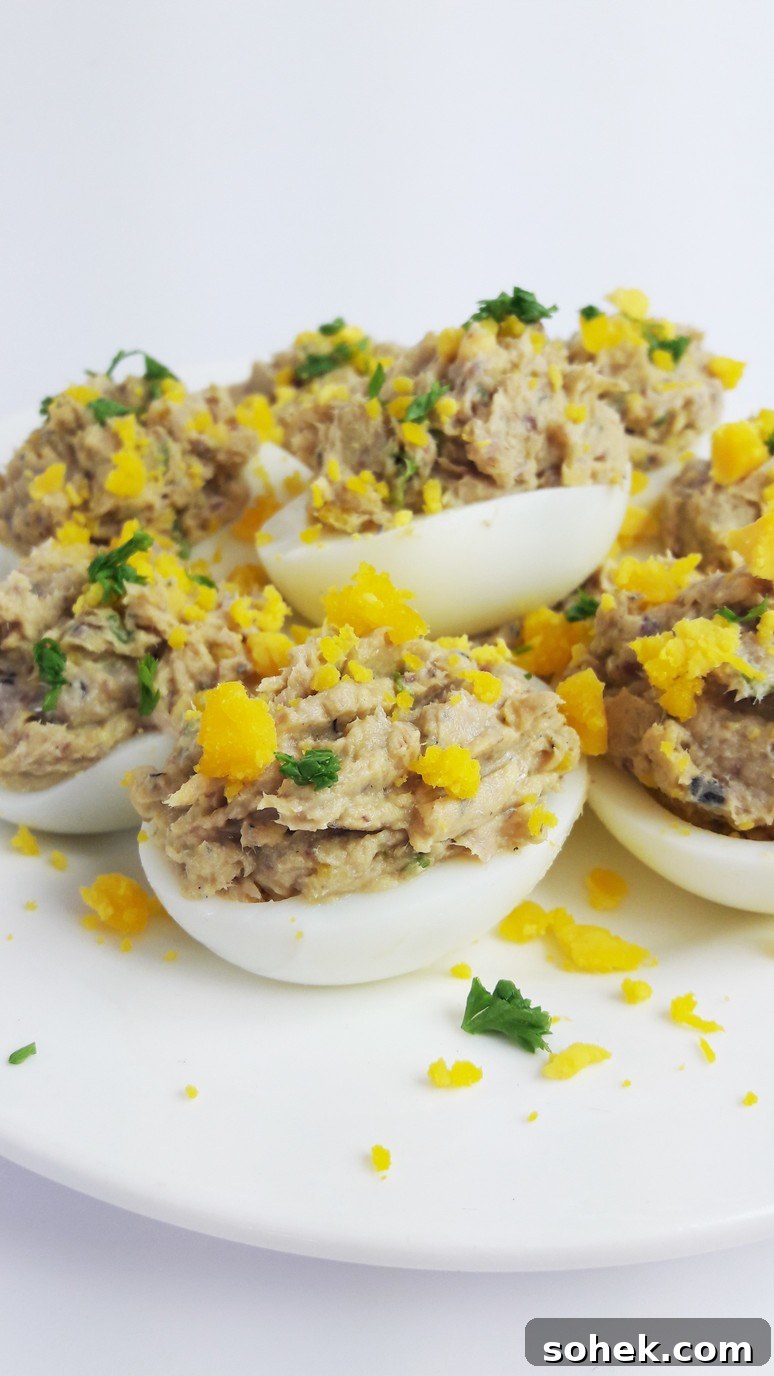 Sardine-Stuffed Deviled Eggs Recipe for Flavorful Appetizers 2 deviled-eggs