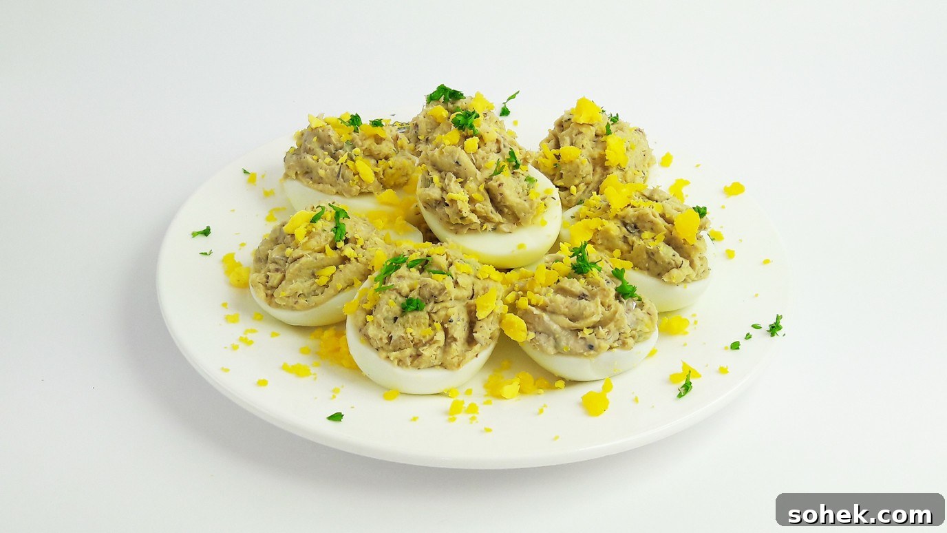 Sardine-Stuffed Deviled Eggs Recipe for Flavorful Appetizers 4 deviled-eggs