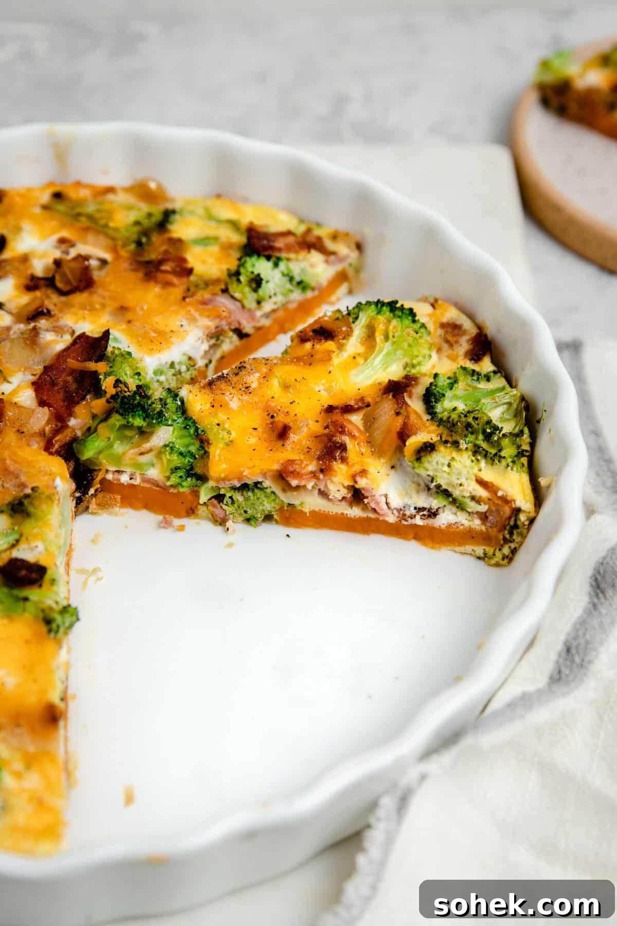 broccoli cheddar quiche