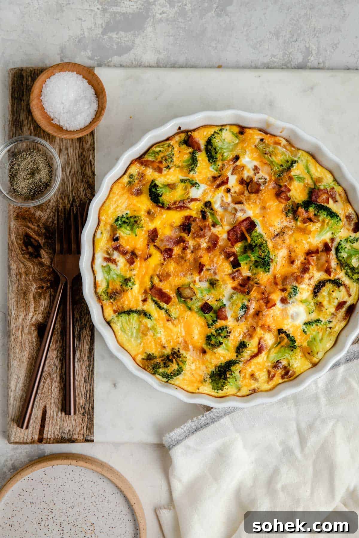 broccoli cheddar quiche