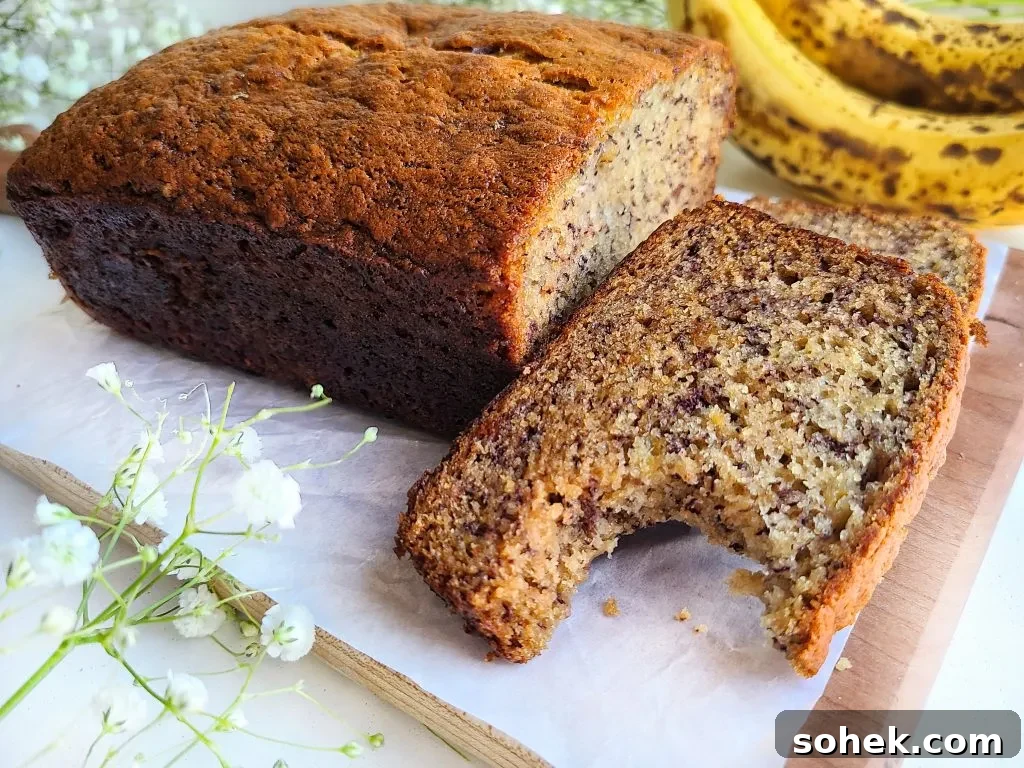 Ultimate Moist Banana Bread Recipe for Perfect Loaves 6 classic moist banana bread, bite shot