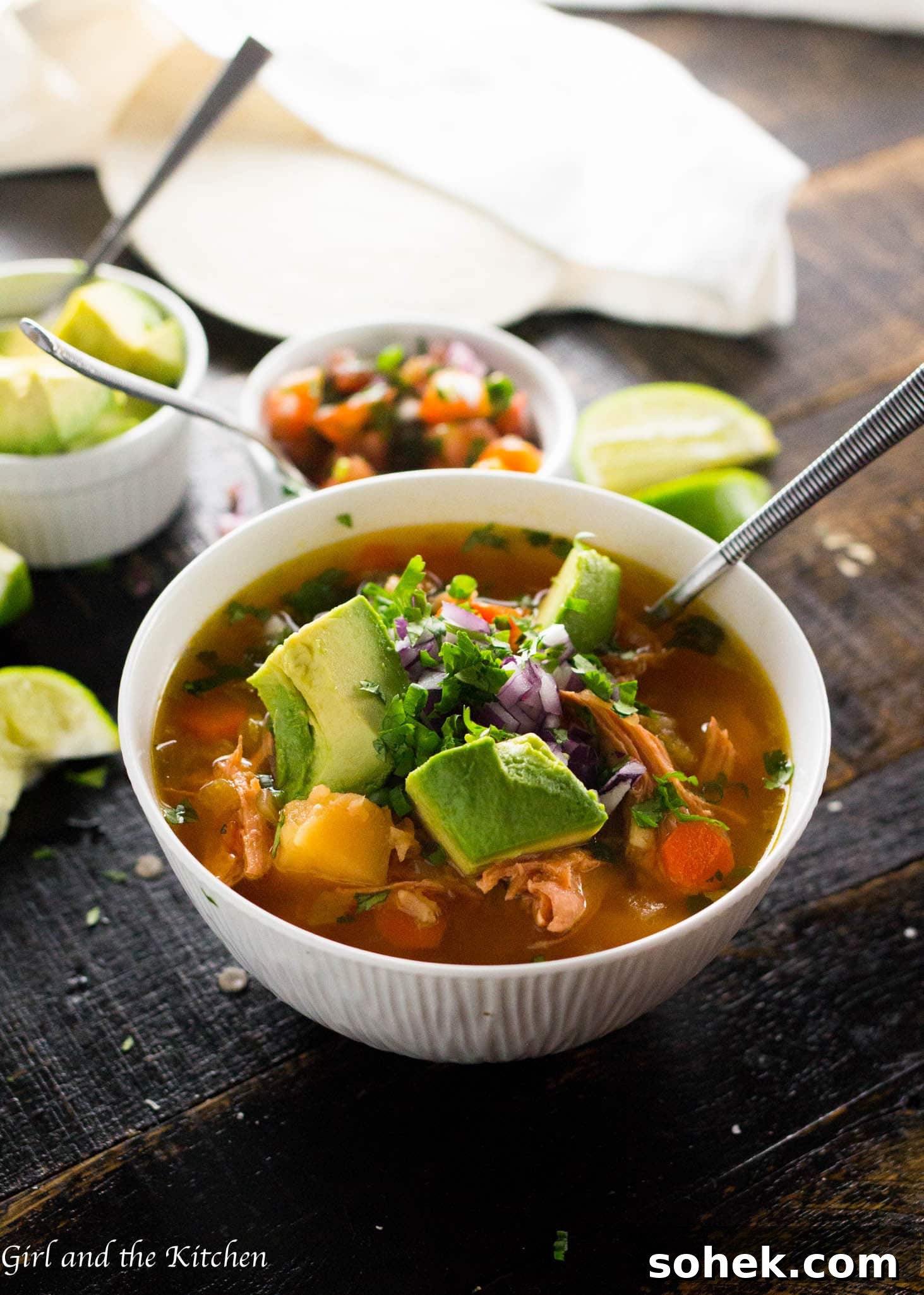 Mexican chicken soup Mexican chicken soup - Girl and the Kitchen