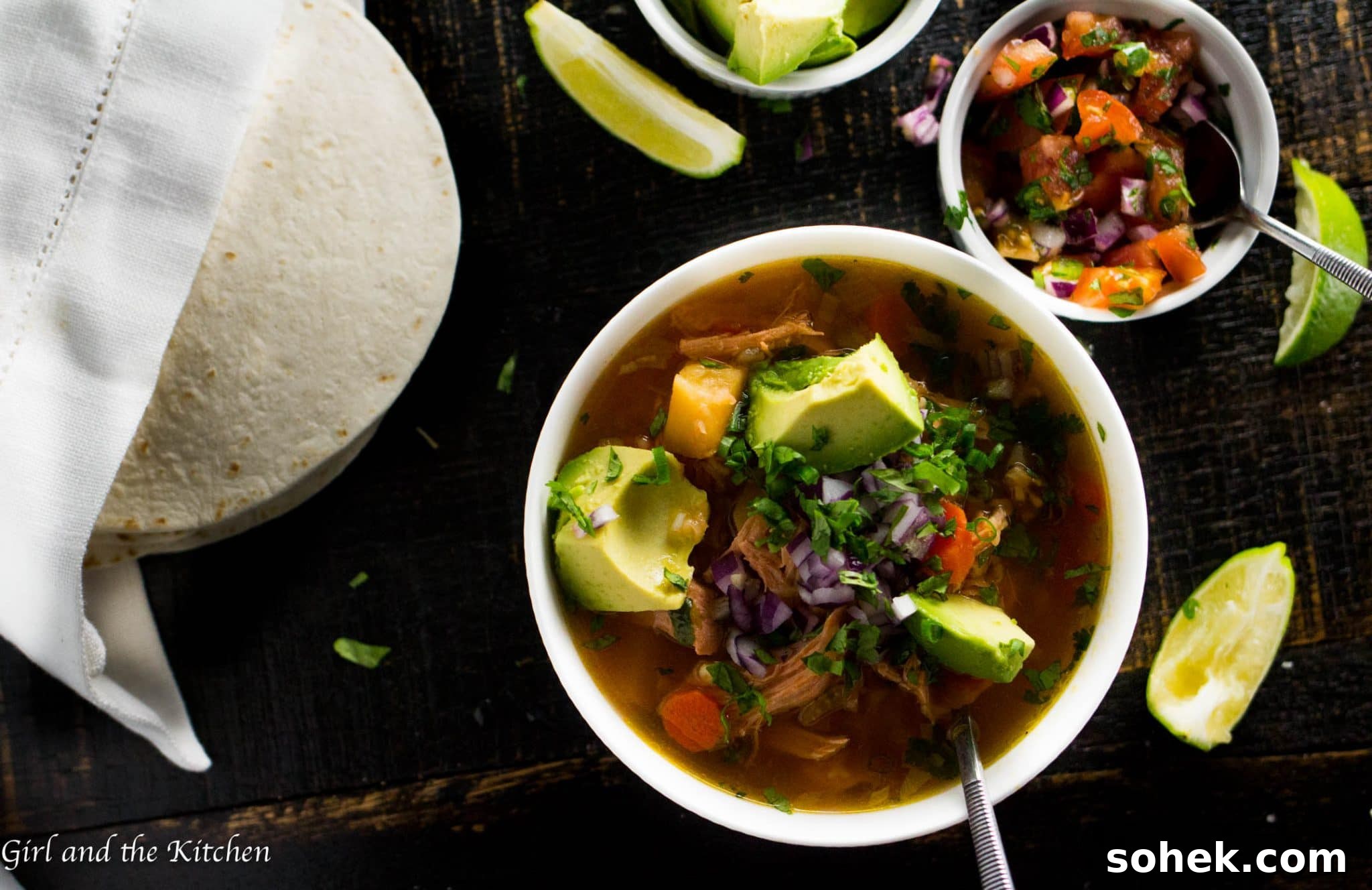 Mexican chicken soup Mexican chicken soup - Girl and the Kitchen
