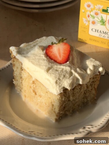 Chamomile Tres Leches Cake