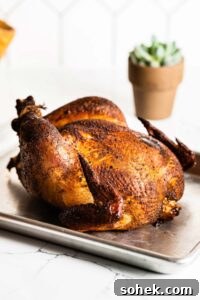 Crispy Skillet Roast Chicken with Garlic and Herbs 10 smoked whole chicken vertical