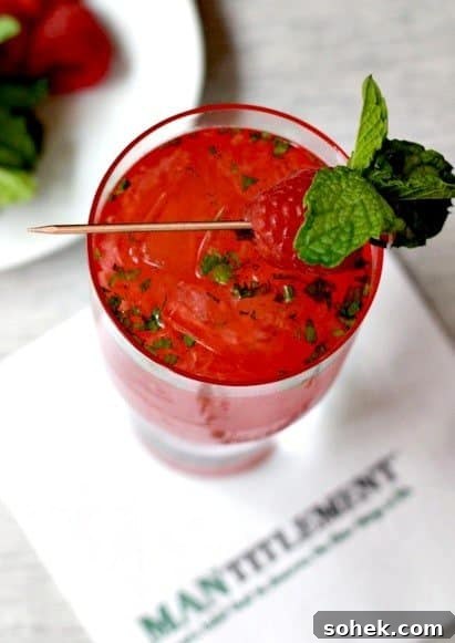 Raspberry Mojito Recipe: Refreshing Mint & Lime Cocktail 2 raspberry mojito top