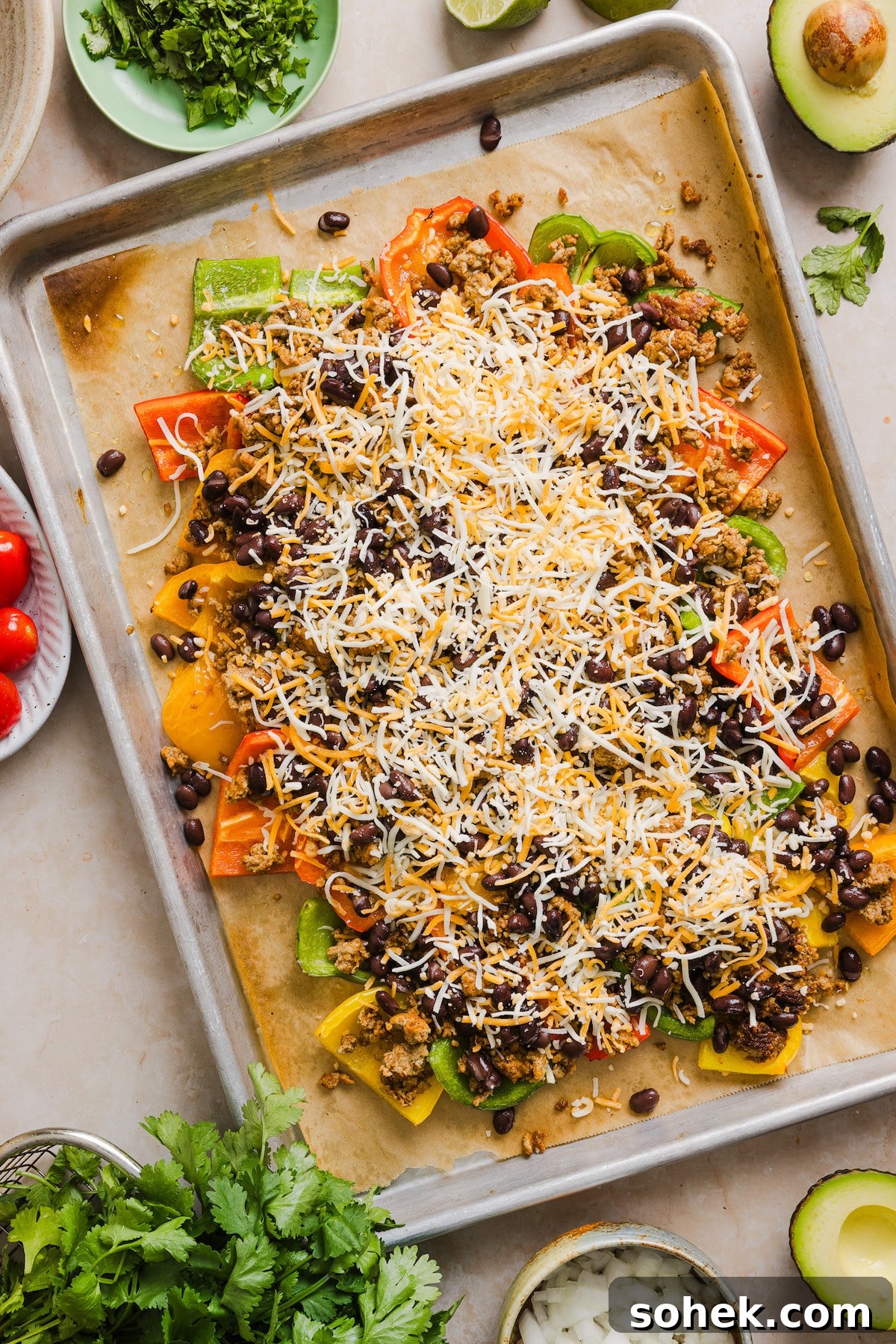 Loaded Bell Pepper Nachos: Flavor-Packed Low-Carb Nacho Bake 5 img 3406 6