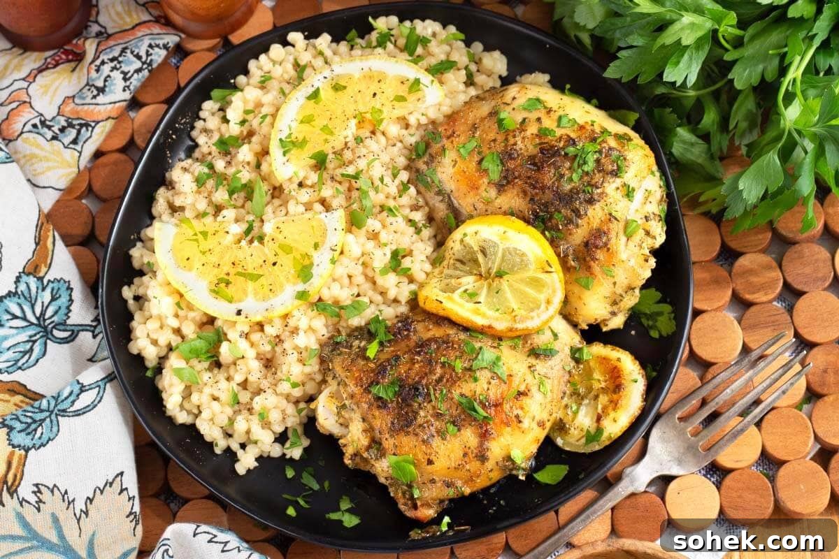 Greek Lemon Roasted Chicken Thighs with Garlic and Oregano 3 Greek Lemon Chicken Thighs