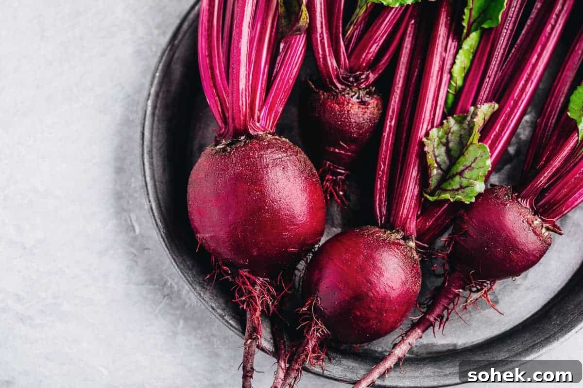 Beetroot & Feta Salad With Fresh Herb Dressing | cookeatworld.com Fresh betroot on a platter