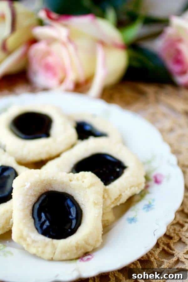 Earl Grey Chocolate Thumbprint Cookies — Perfect for Shipping 3 Earl Grey Chocolate Thumbprint Cookies ship will for holiday giving. From RestlessChipotle.com