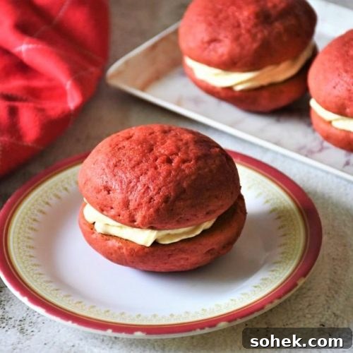 Red Velvet Whoopie Pies (Egg-Free Recipe) 7 img 36702 11