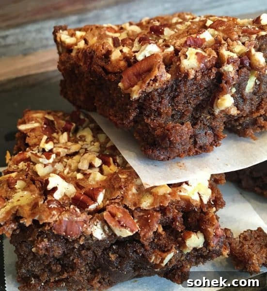 Ultimate Kicked-Up Boxed Brownies Recipe (Fast & Fudgy) 8 Ultimate Kicked Up Boxed Brownies cut and stacked