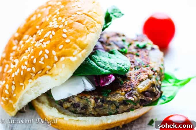 Crispy Chickpea Egg Fritters with Creamy Tahini Drizzle 6 Mushroom Black Bean Veggie Burger