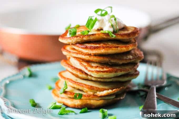 Crispy Chickpea Egg Fritters with Creamy Tahini Drizzle 4 European Style Potato Pancakes