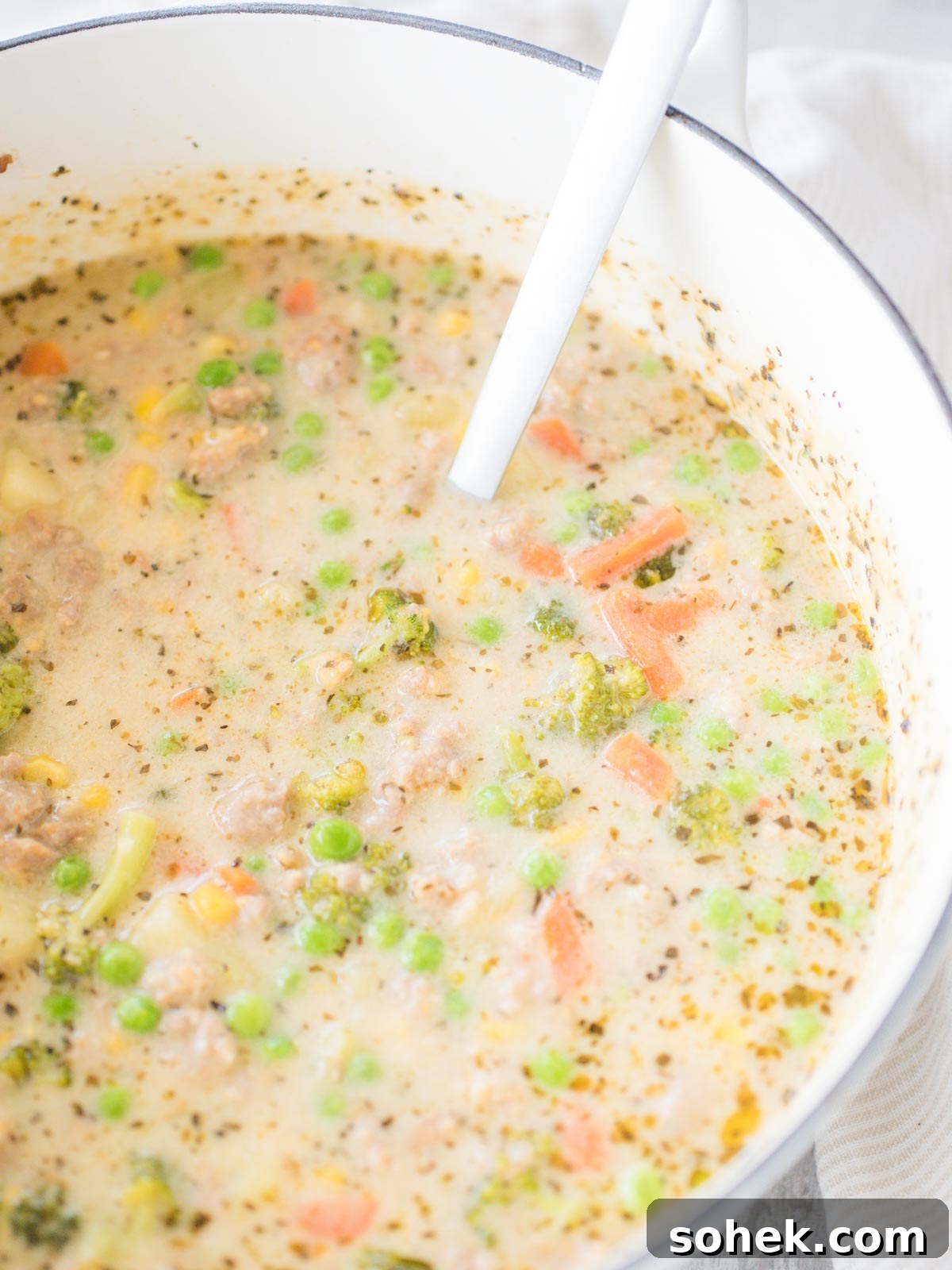 Hearty Italian Sausage and Potato Soup Recipe 4 pot of cheesy italian sausage and vegetable soup