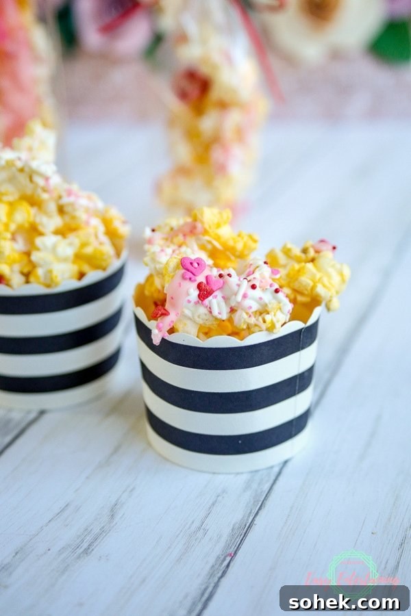Candy-Drizzled Popcorn Recipe: Sweet, Crunchy Movie Snack 7 Make this yummy candy drizzled popcorn recipe in no time! #HomemadewithLove