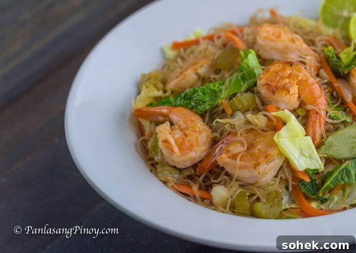 Filipino Shrimp Pancit Bihon Recipe: Authentic Stir-Fried Noodles 2 Shrimp Pancit Bihon