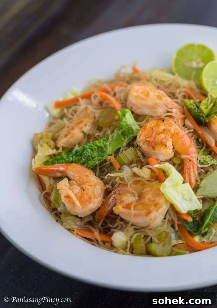 Filipino Shrimp Pancit Bihon Recipe: Authentic Stir-Fried Noodles 3 Shrimp Pancit Bihon Recipe