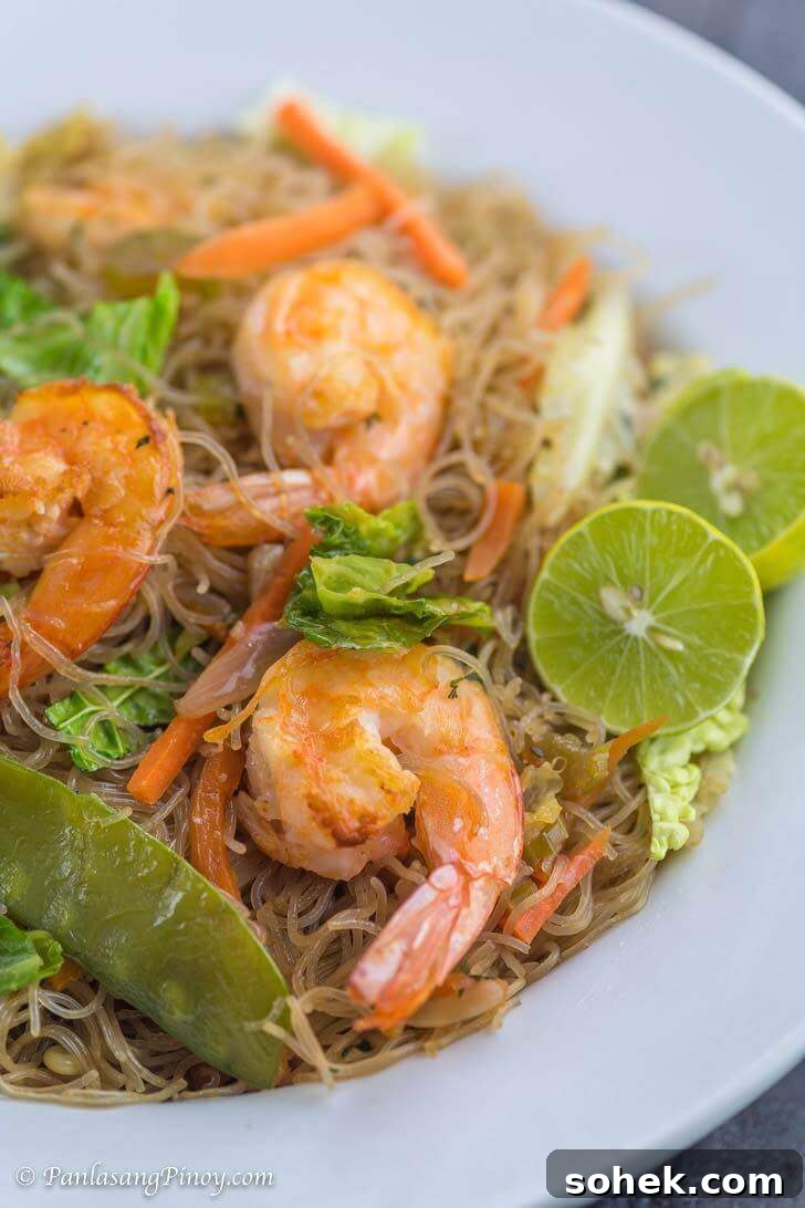 Filipino Shrimp Pancit Bihon Recipe: Authentic Stir-Fried Noodles 4 Shrimp Pancit Bihon Recipe Panlasang Pinoy