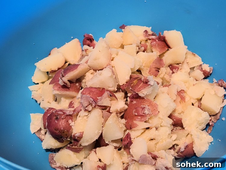 Boiled Red Potaotes In Bowl