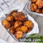 baby potatoes in air fryer basket