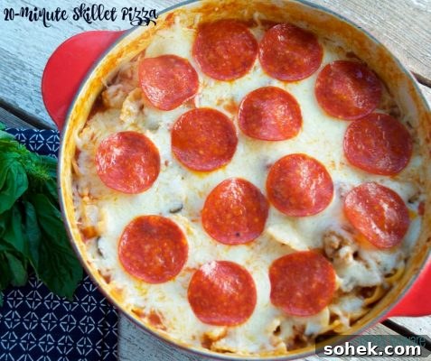 Skillet pizza casserole