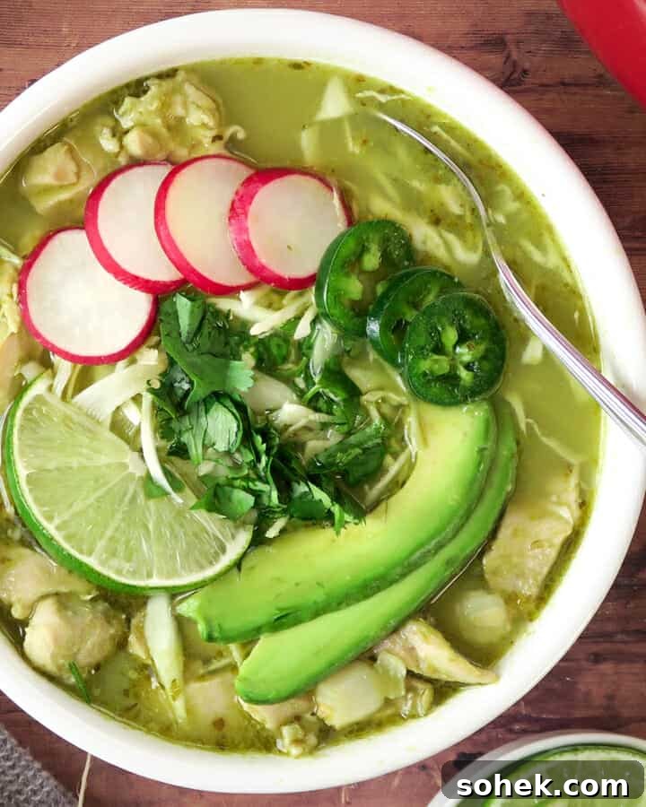 Chicken Pozole Verde: Gluten-Free Recipe for Authentic Mexican Soup 2 Chicken Pozole Verde {Easy, Healthy, Gluten-free Recipe}