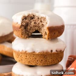 Maple-Glazed Donuts: Homemade Recipe and Serving Tips 13 3 maple donuts stocked on top of eachother with 1 bite taken out