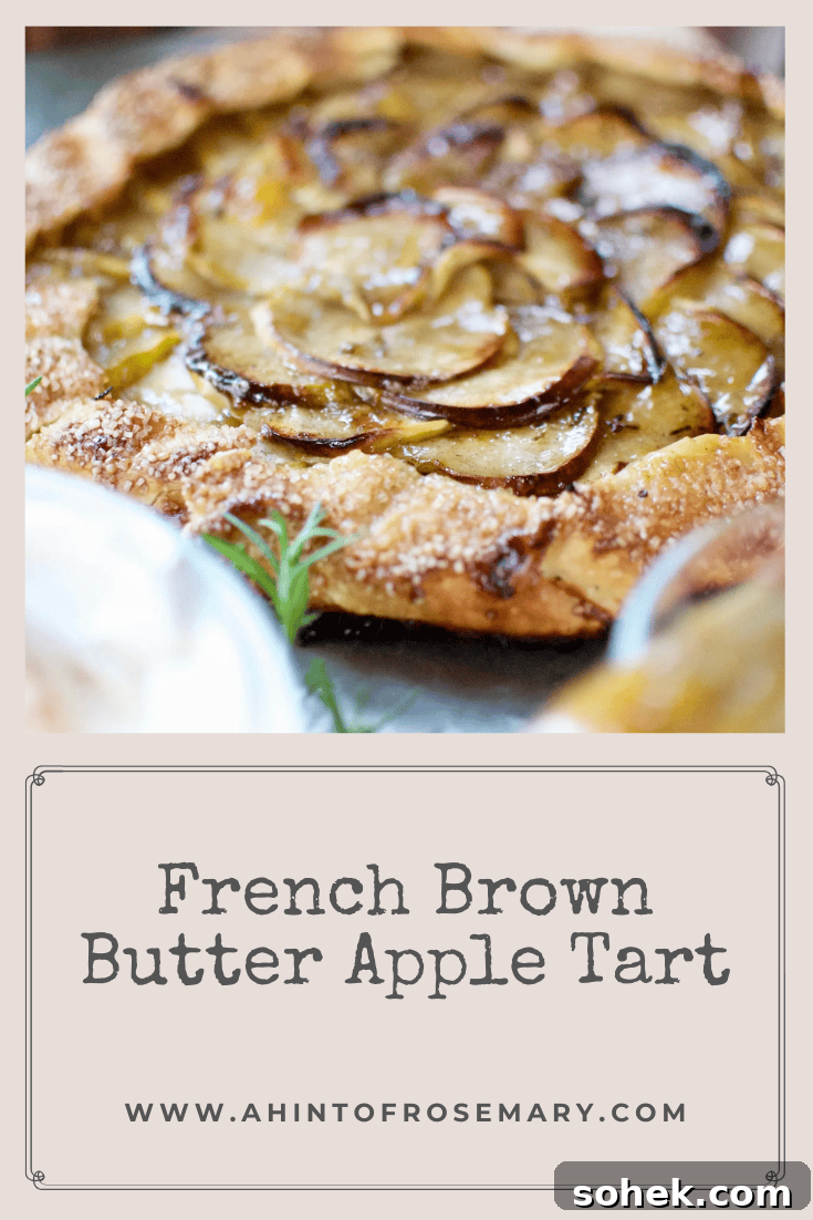 French Brown Butter Apple Tart