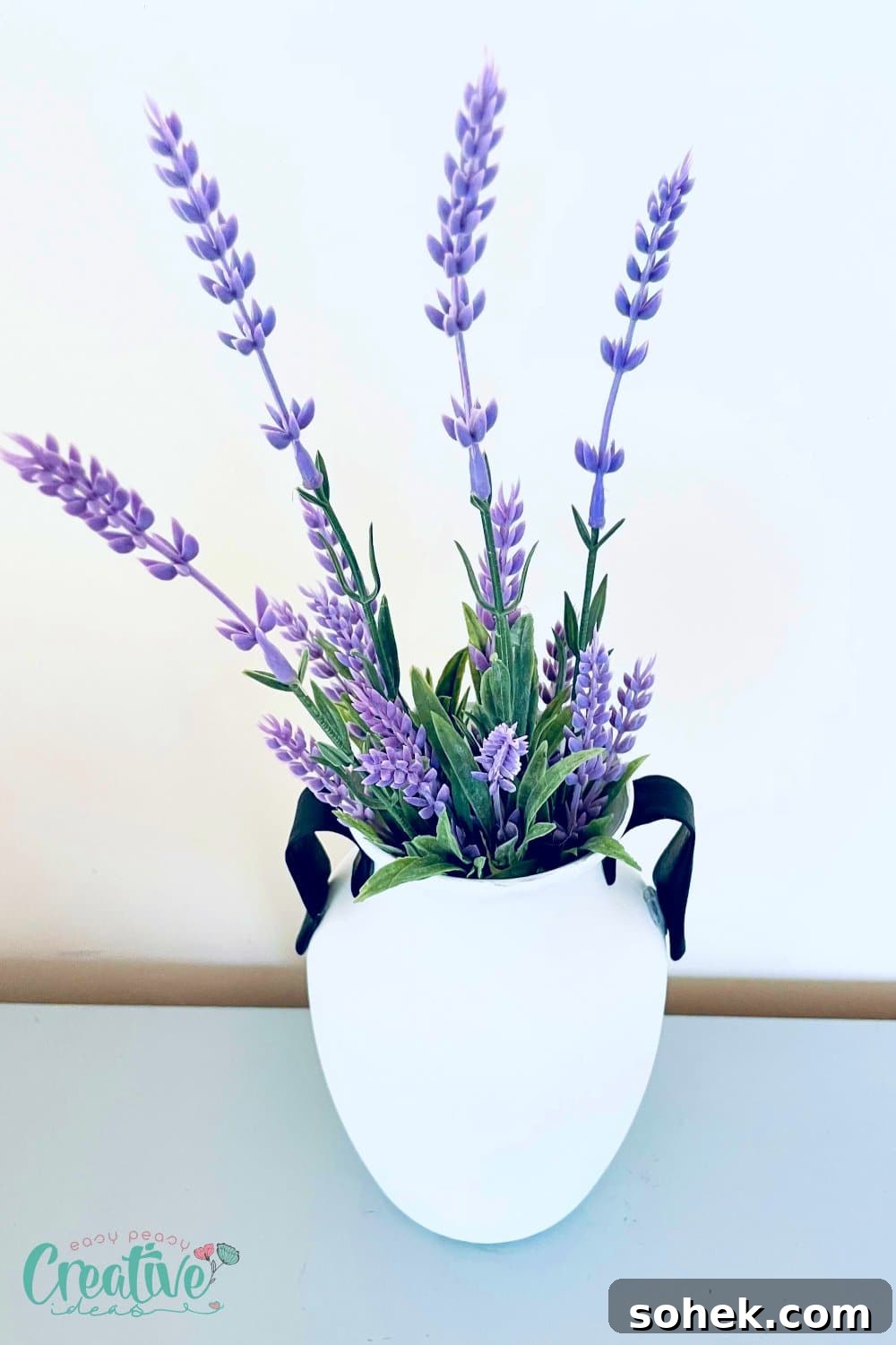 DIY Vase Inspired by Pottery Barn: Stylish, Budget-Friendly Project 5 Angle image of a DIY vase idea inspired by the Pottery Barn dupe vase