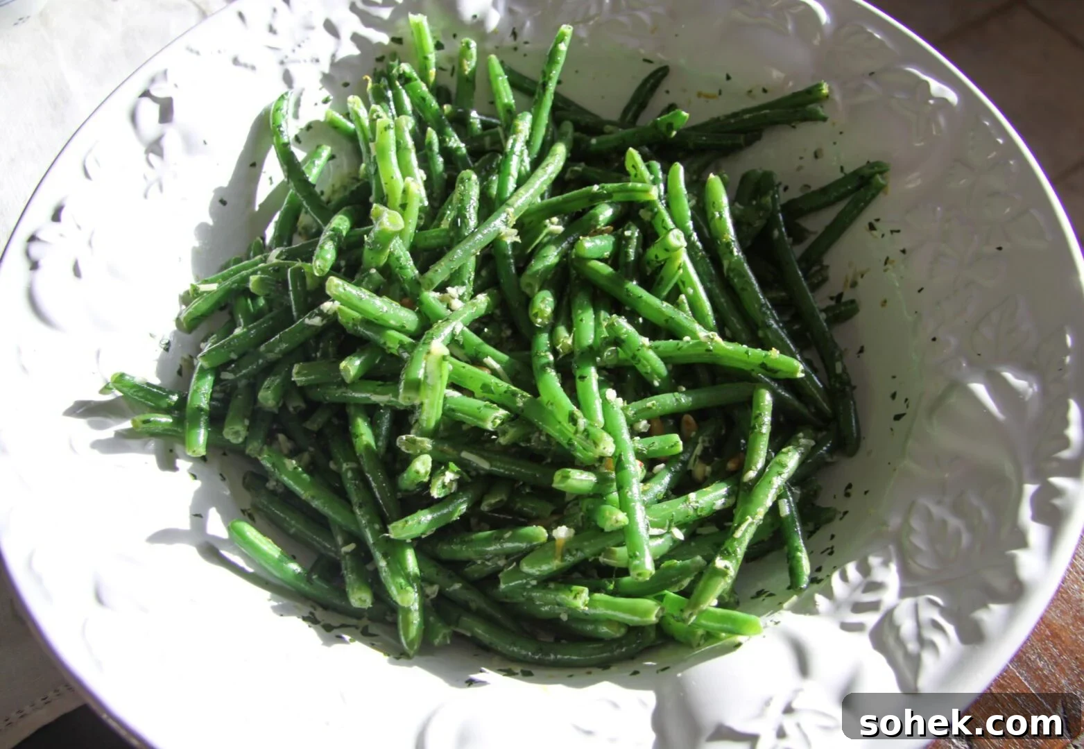 green beans gremolata