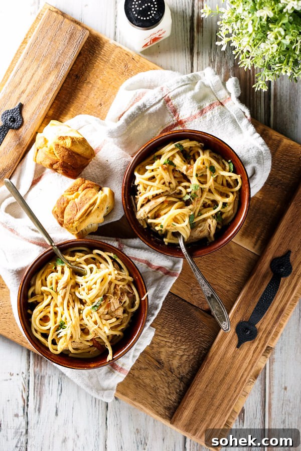 Slow-Cooker Chicken Spaghetti Recipe for Comforting Weeknight Meals 2 Crockpot Chicken Spaghetti
