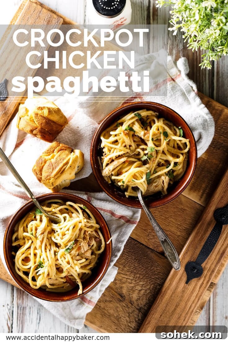 Slow-Cooker Chicken Spaghetti Recipe for Comforting Weeknight Meals 4 Crockpot Chicken Spaghetti