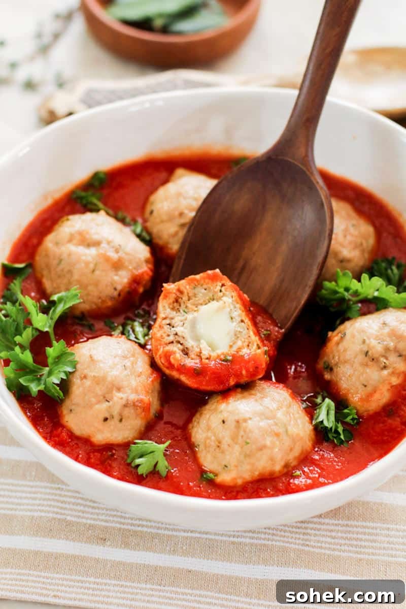 Keto Cheese Stuffed Meatballs Recipe